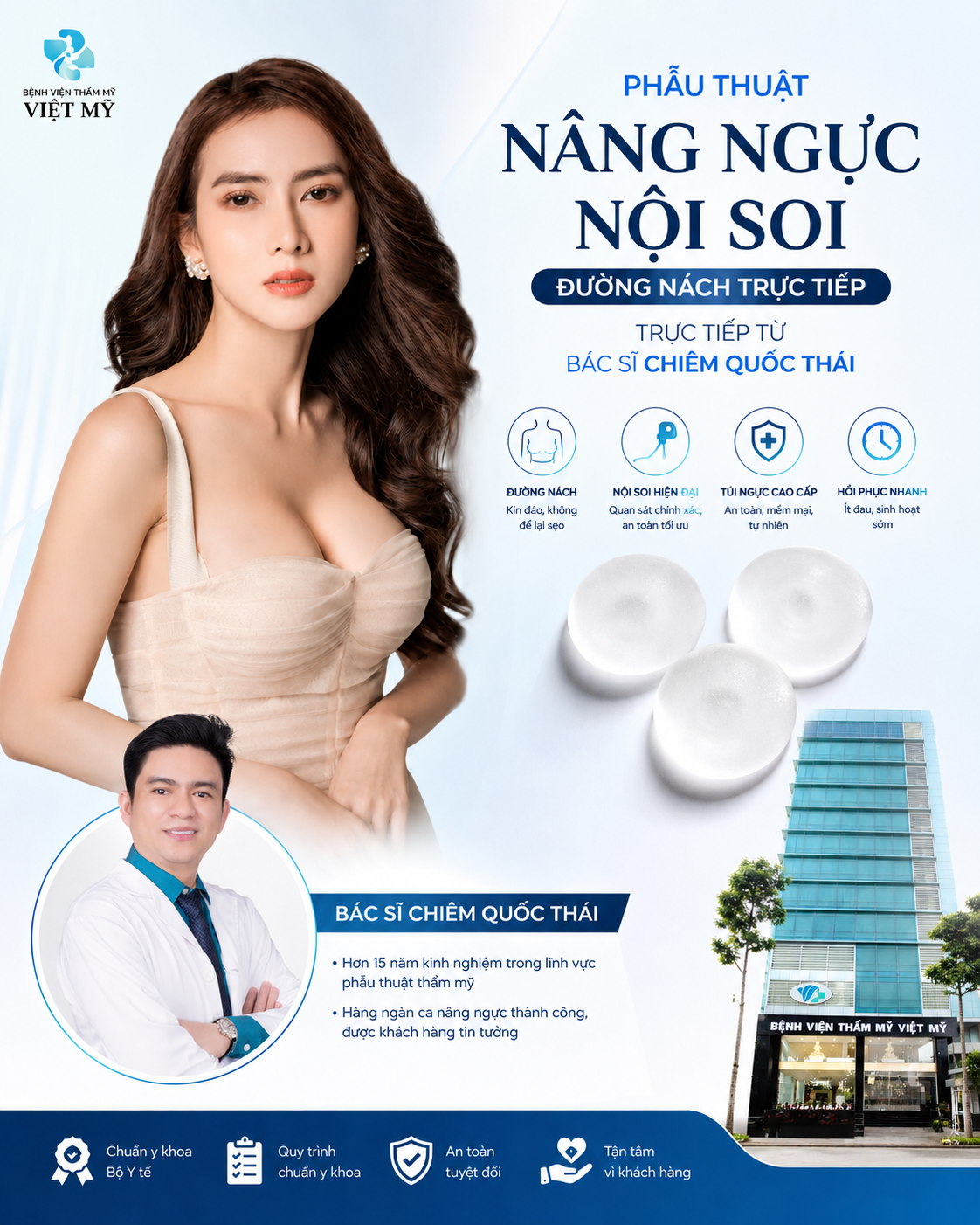 Nâng ngực có an toàn không? 7 yếu tố quyết định độ an toàn trước khi phẫu thuật
