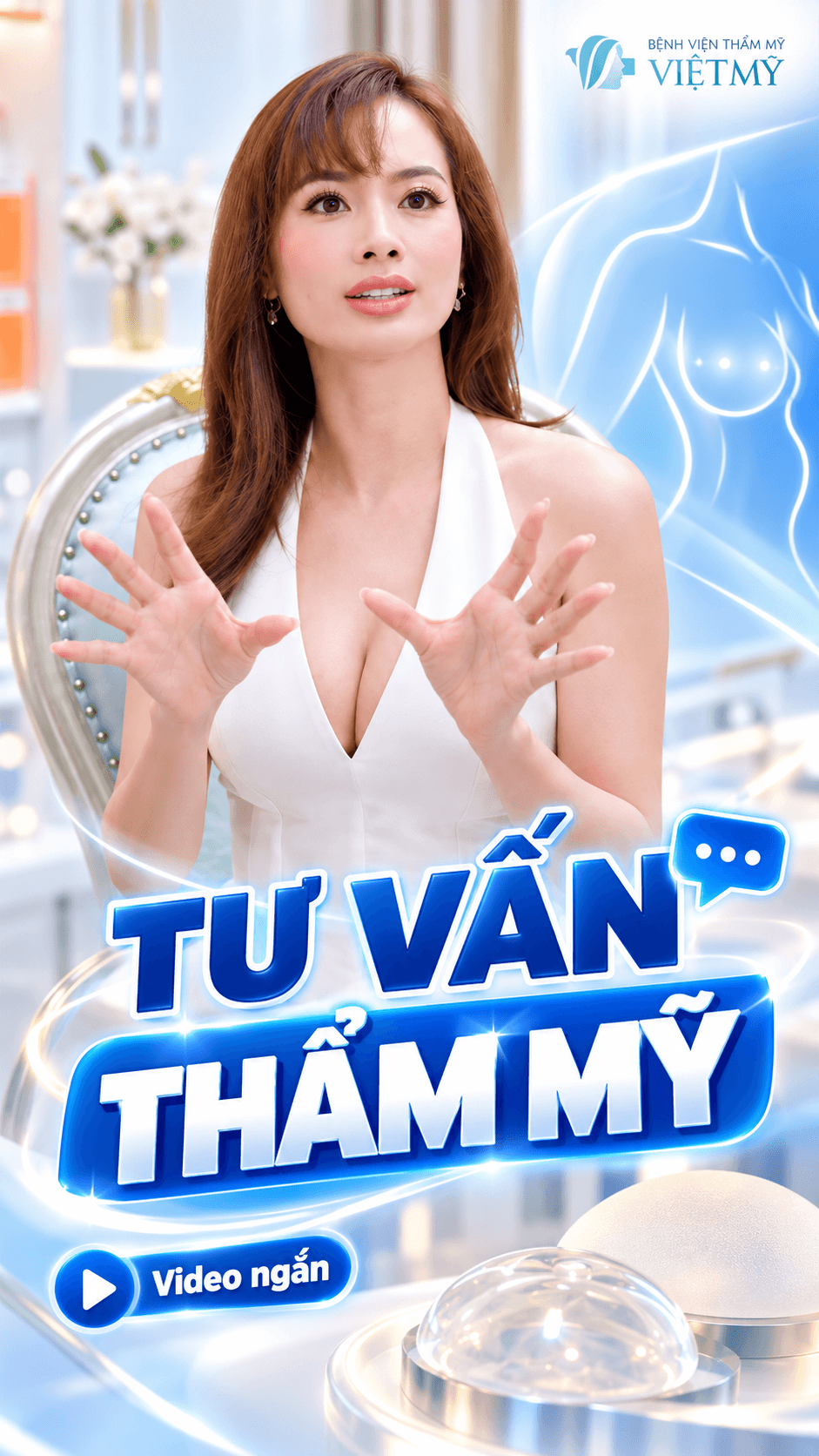 Khách hàng review chọn size túi ngực khi nâng vòng 1