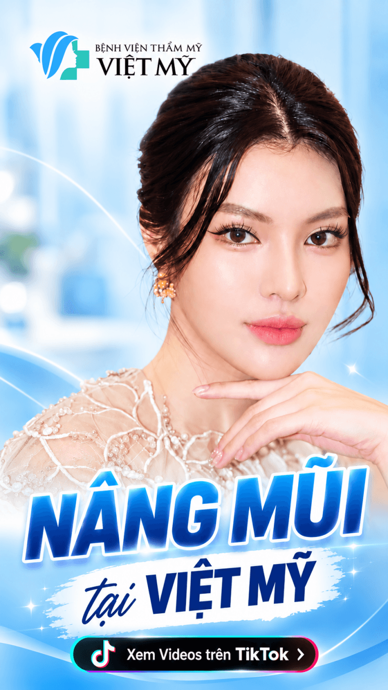 Hạnh Nguyên nâng mũi tại Bệnh viện Thẩm mỹ Việt Mỹ